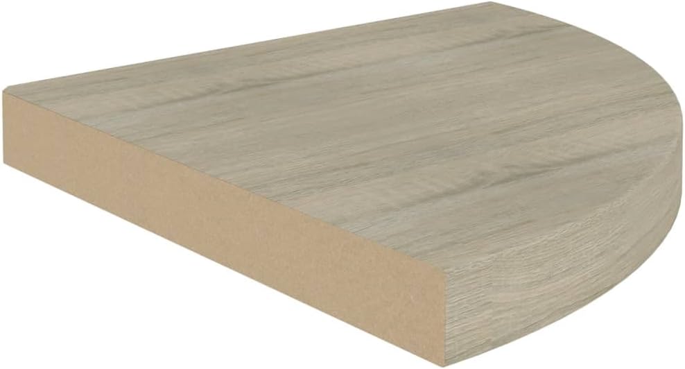 Floating Corner Shelf Oak 138x138x15 MDF