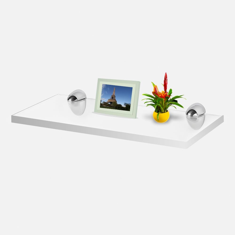 Clear Acrylic Floating Shelf 8x12 Inch 38 Thick by Yana