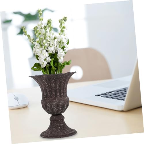 Elegant Dried Flower Vase Wrought Iron Flowerpot for Home and Garden