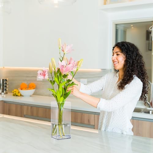Suream Acrylic Vases for Centerpieces 4W x 10H