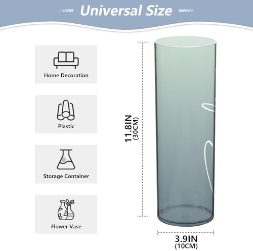 J JOYSAY Custom Grey Gradient Vase for Centerpieces