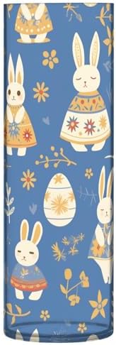 Rabbit Easter Egg Blue Plastic Hurricane Candle Holder 118 x 39 Inch