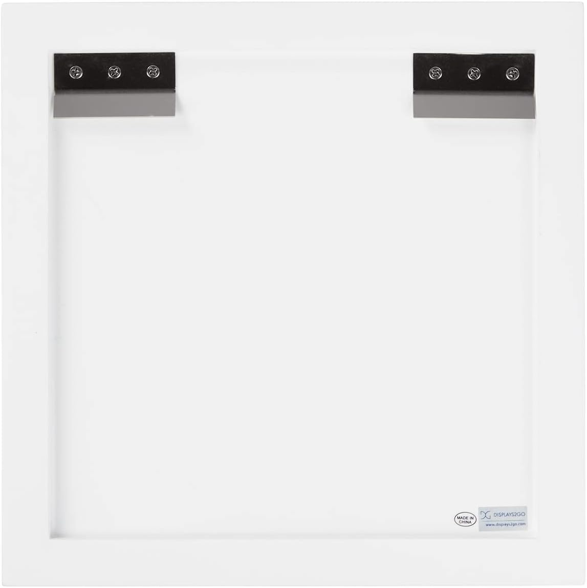 Displays2go Floating Wall Cube Pedestal - 12x10 White
