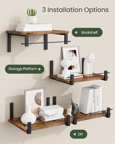 CHOEZON Floating Shelves Set of 2 12 Inch Deep