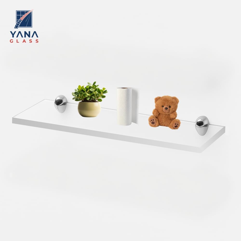Clear Acrylic Floating Shelf 8x12 Inch 38 Thick by Yana