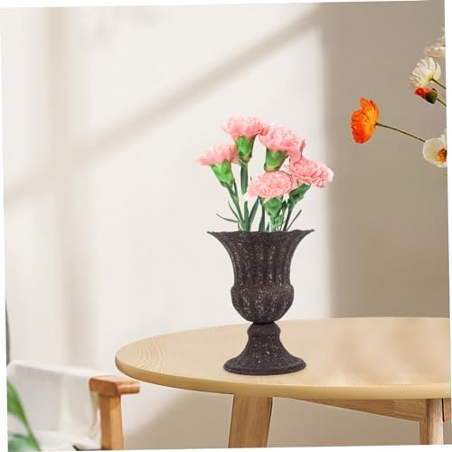 Elegant Dried Flower Vase Wrought Iron Flowerpot for Home and Garden