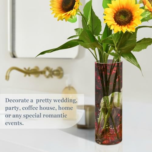 Robust Unicorns White Plastic Cylinder Vase 118x39 Inch