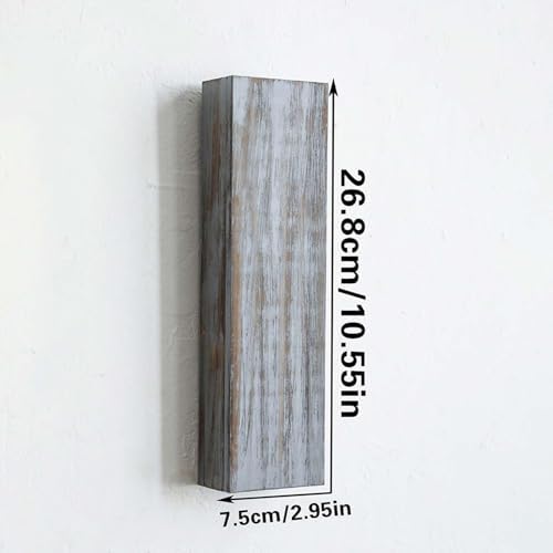 Wood Wall Planter for Indoor Plants and Dried Flowers
