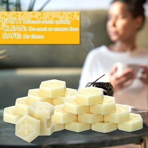 24 Pcs Natural Beeswax Scented Wax Melts Variety Pack