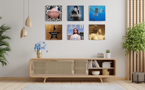 Clear Vinyl Record Wall Mount 8 Pack 7 Inch