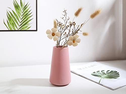 Small Pink Ceramic Vase - Modern Home Decor