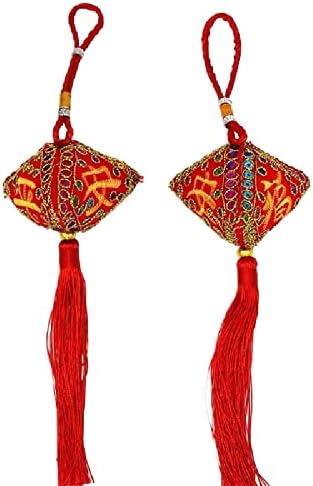 Dragon Boat Festival Perfume Sachet Carry Pouch with Sequins and Pendant