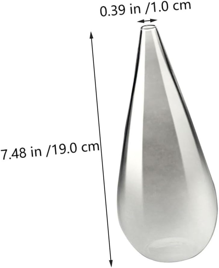 Cabilock Frosted Glass Dried Flower Vase Decor