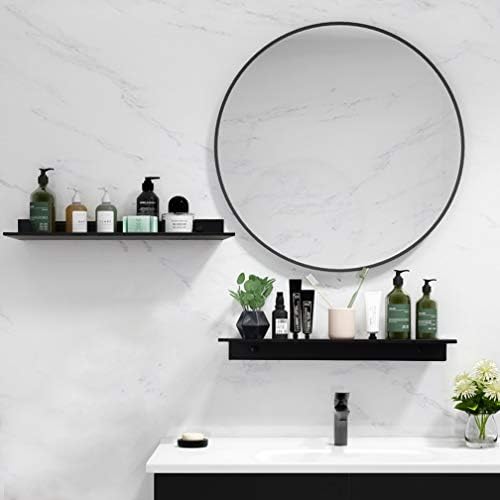 TLBTEK 2 Pcs 16inch Black Floating Shelves