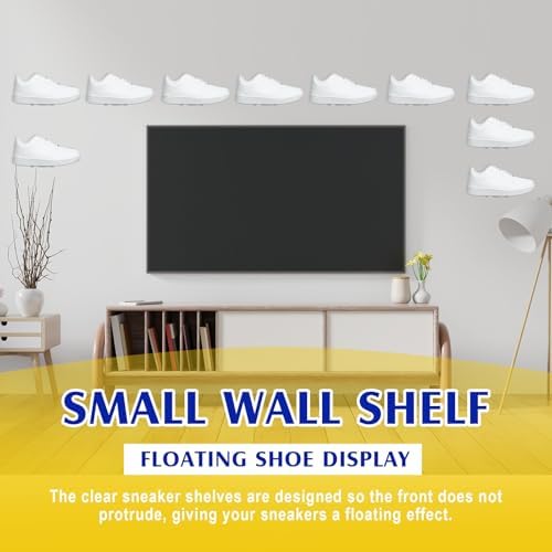 Treela 20 Pack Floating Shoe Shelves for Wall Display