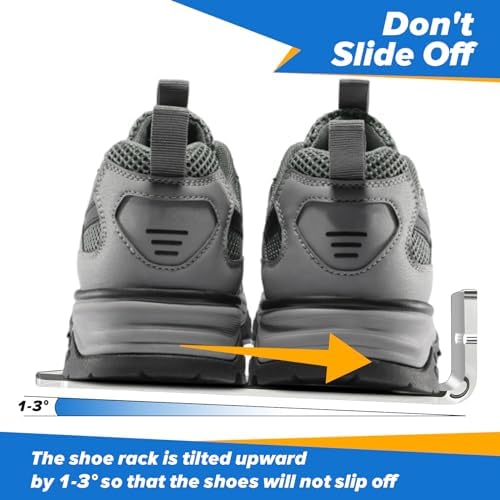 6Pcs Floating Shoe Display Shelf with LED Lights