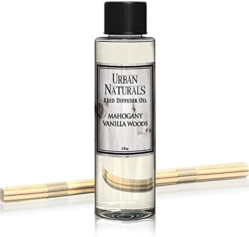 Urban Naturals Mahogany Vanilla Reed Diffuser Refill Bundle
