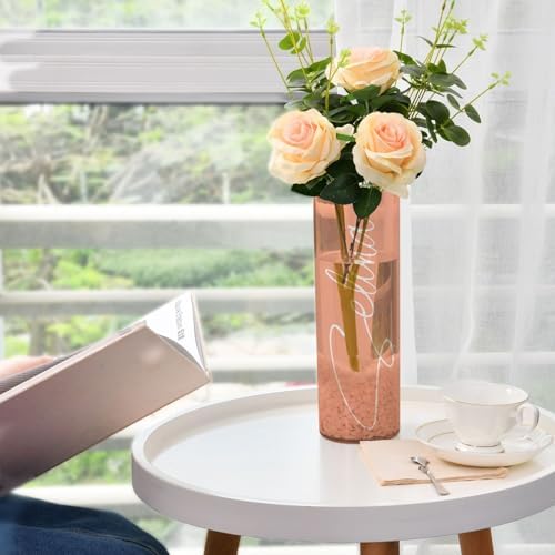 J JOYSAY Custom Light Salmon Vase for Centerpieces