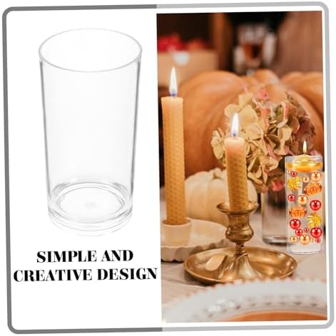 Acrylic Floating Candle Holder Vase Modern Clear Centerpiece