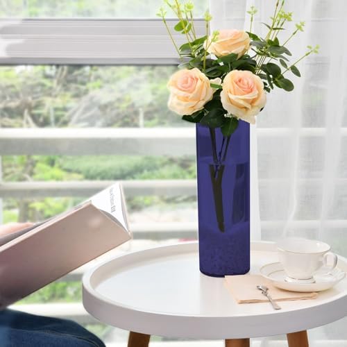 Midnight Blue Plastic Hurricane Candle Holder 118x39 Inch