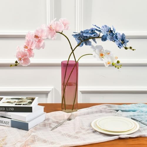 Custom Pink Wheat Gradient Vase for Centerpieces