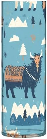 Blue Cattle Of The Bohemian Tribe Plastic Cylinder Vase 118 x 39 Inch