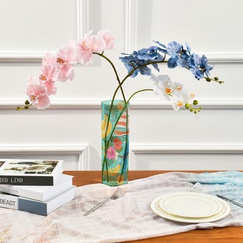 Summer Blue Animal Sea Plastic Hurricane Vase 118 x 39 Inch