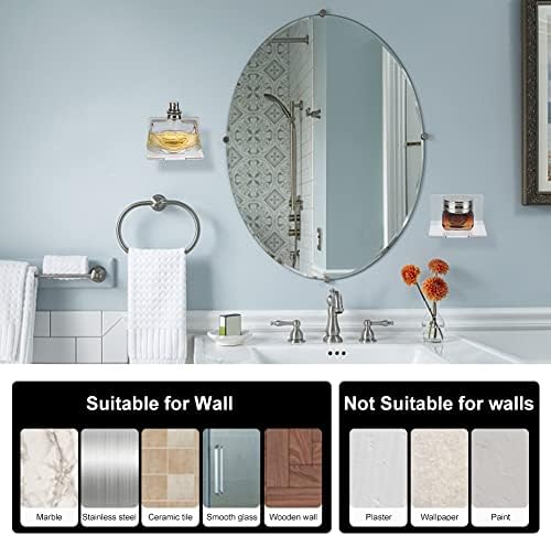 PH PandaHall 4pcs Clear Acrylic Floating Shelves