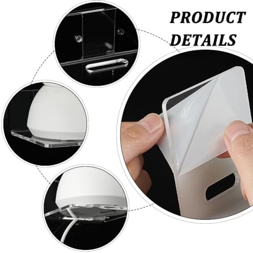 PH PandaHall 4pcs Clear Acrylic Floating Shelves