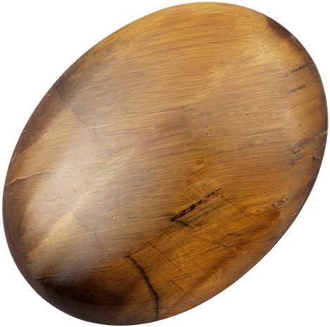 Mookaitedecor Tigers Eye Palm Stones Set of 4