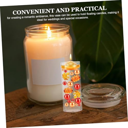 Cabilock Floating Candle Holder Acrylic Vase Wedding Decor