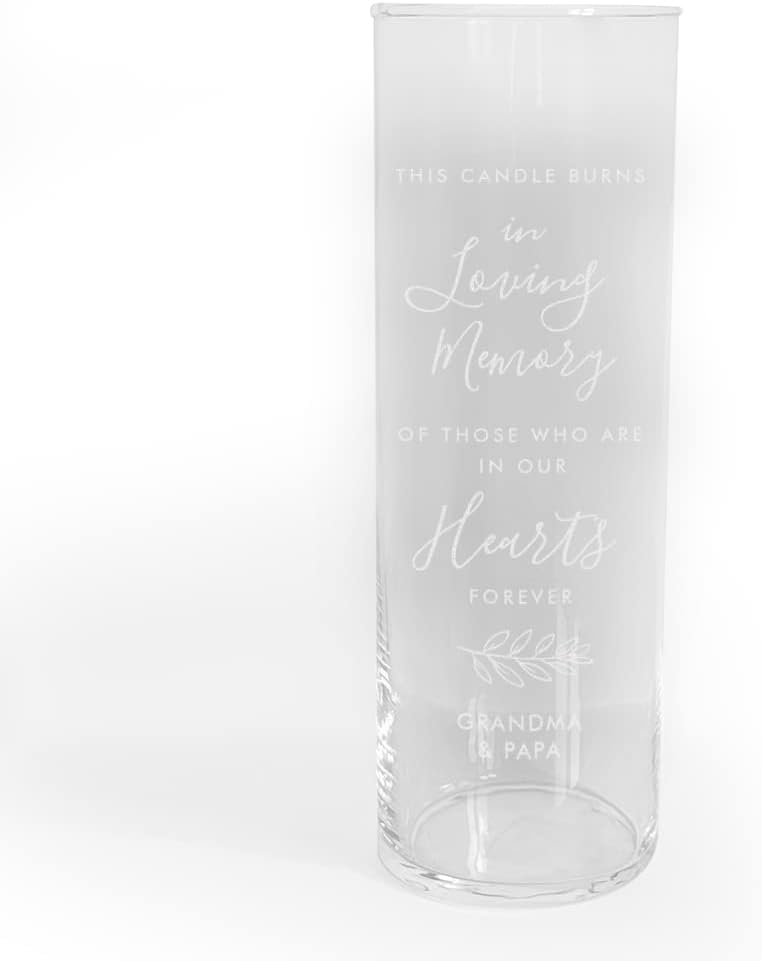 Engraved Floating Candle Vase in Loving Memory