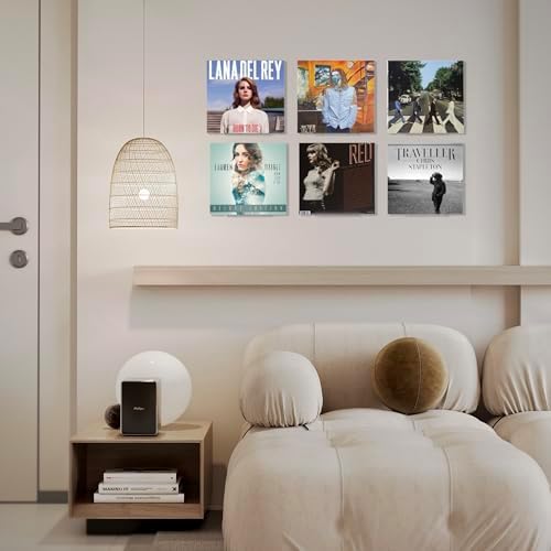 Clear Vinyl Record Wall Mount 8 Pack 7 Inch