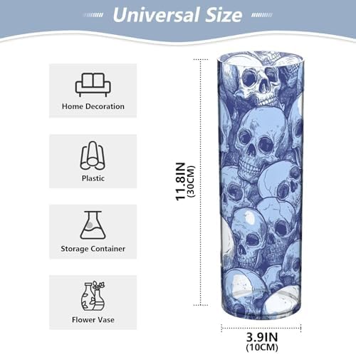 Funny Skull Hurricane Floating Candle Holder 118 x 39 Inch Vase