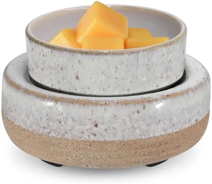 Cerinpinpin 3-in-1 Wax Melter Electric Ceramic Candle Holder