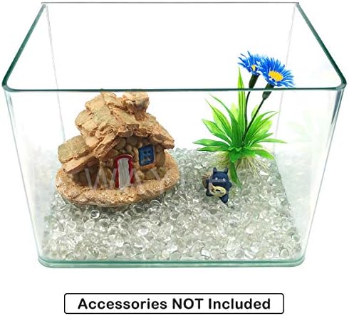 WAYBER Clear Glass Stones 1Lb for Decoration