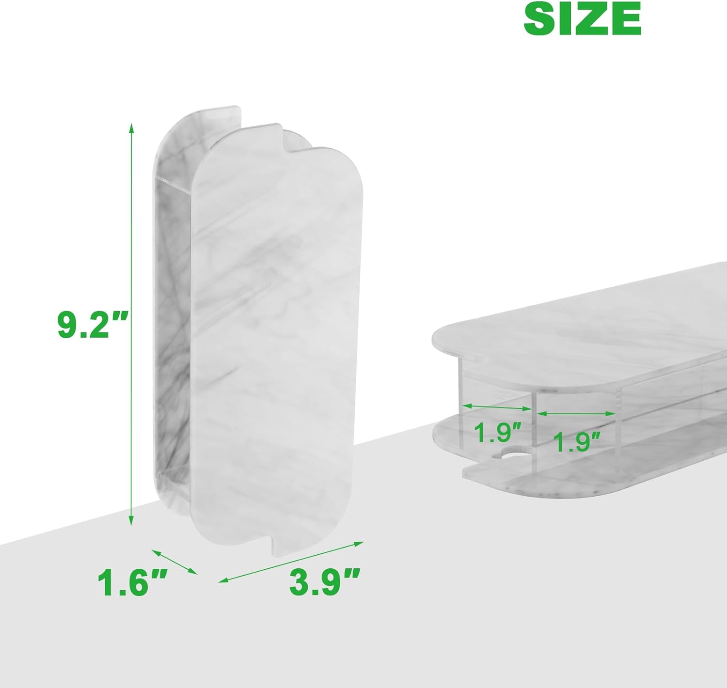 Marble White Wall Planters for Lego Flowers and Dried Florals