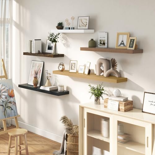 Dreamland 40 Inch Floating Shelves Set of 2 Walnut