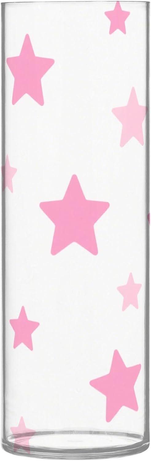 Pink Star Plastic Flower Vase 118 x 39 Inch Decorative
