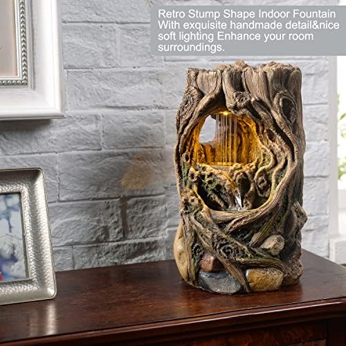 GOSSI Indoor Fountain Tabletop Waterfall Decor