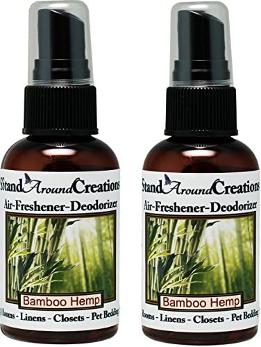 Set of 2 Bamboo Hemp Room Deodorizer Spray