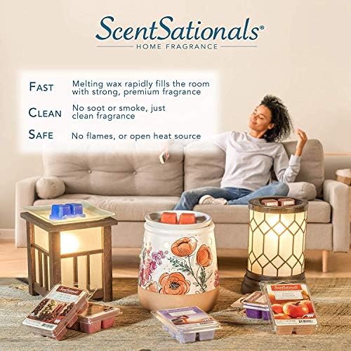 Scentsationals Scented Wax Cubes Vanilla Bean 10oz 24-Cubes