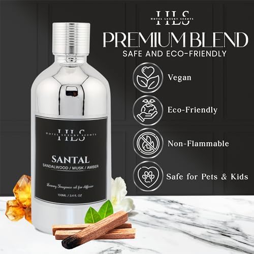 Santal Essential Oils for Diffusers 100ml Luxury Scent Blend