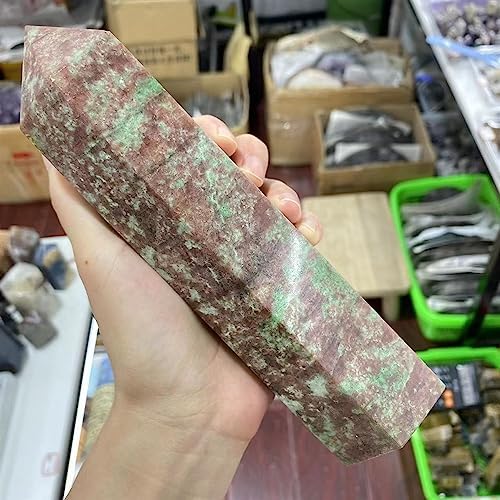 PEKMAR Natural Red Turquoise Crystal Hexagonal Obelisk