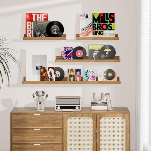 Floating Shelves Set of 6 24 Inch Wall Mounted Display