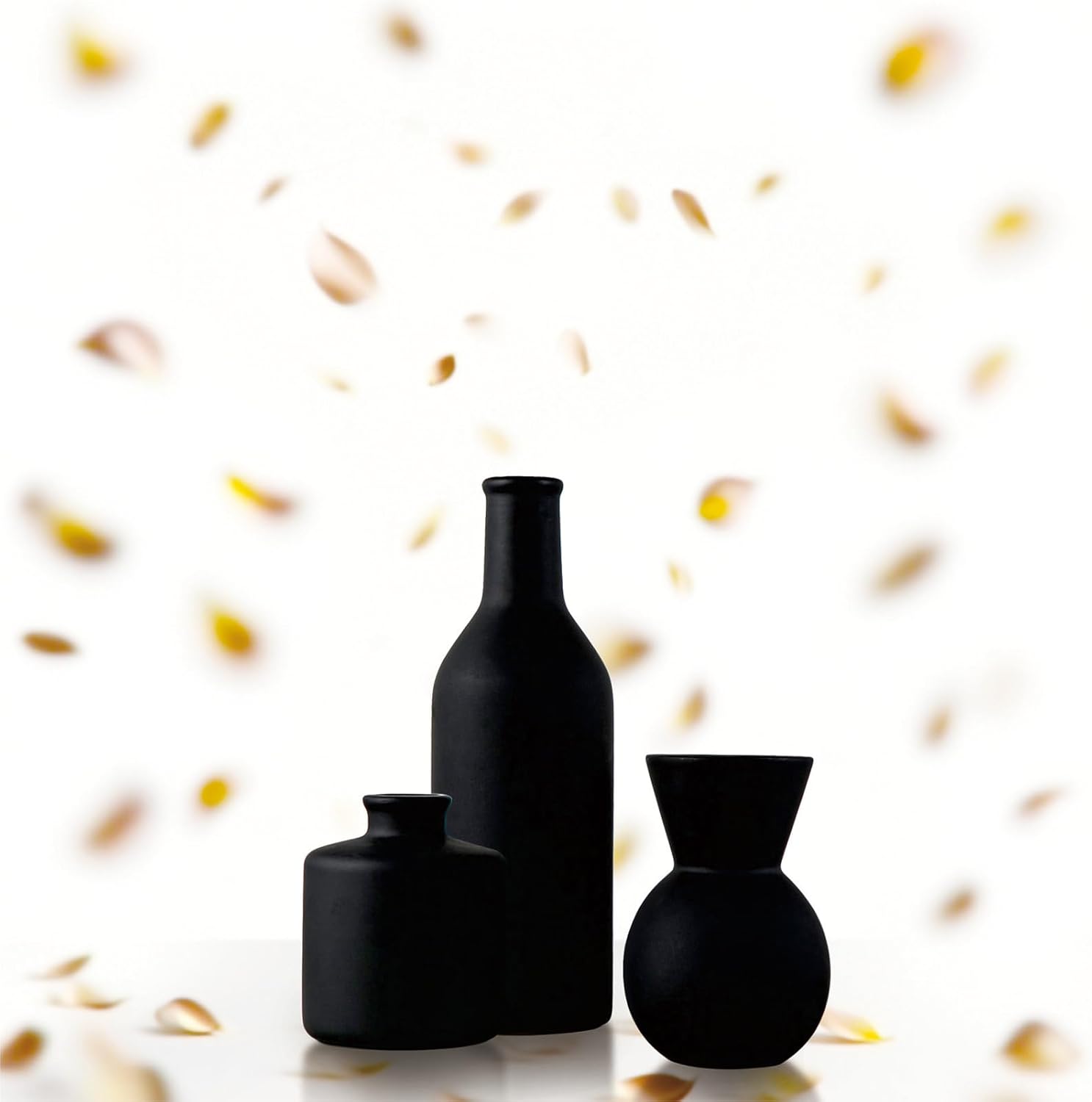 Modern Ceramic Flower Vase Set - 3 Pcs Table Decor