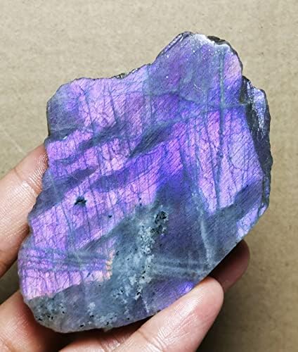 Nice Purple Flash Labradorite Slab Reiki Stone