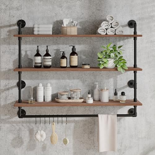ROGMARS 3 Tier Floating Shelving for Kitchen Living Room
