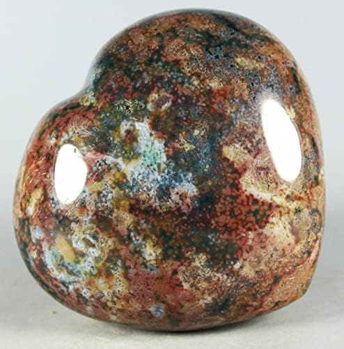 Ocean Jasper Agate Heart Reiki Stone Collection