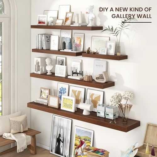 Venusmiles Large Floating Shelves 55W x 10D x 15H for Wall